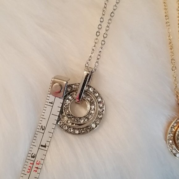 SILVER OR GOLD PENDANT NECKLACE - Picture 2 of 4